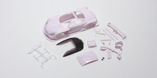 Kyosho Body Shell - Lexus Sc430 Gt500 2012 Mini-Z (White Body)