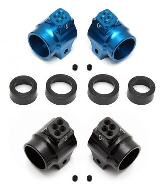 Associated B5 / B5M Factory Team Aluminium Rear Hubs - Blue