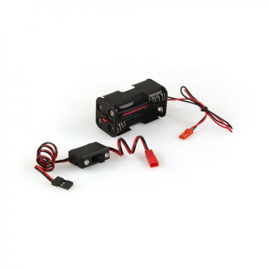 Hitec Switch Harness & Battery Box (7201 + 7202)
