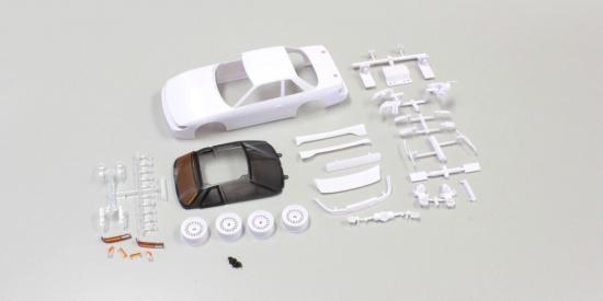 Kyosho Body Shell - Nissan Silvia S13 Mini-Z + Rims (White Body)