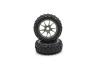 Kyosho Kc Tyres On Neo 3.0 Wheels Gun Metal (4) *unpackaged*