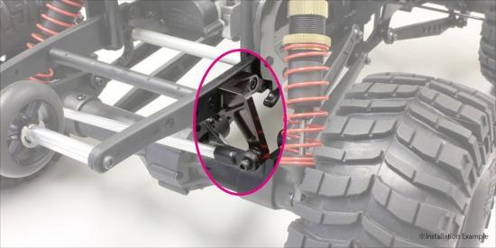 Kyosho Rear Suspension Mount Mad Crusher - HD Aluminium