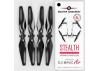 DJI Mavic Air STEALTH Upgrade Propellers 5.3 x 3.3 - Black (4)