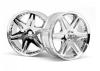 HPI LP32 Wheels - Work LS406 Chrome - 1 Pair