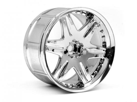 HPI LP35 Wheels - Work LS406 Chrome - 1 Pair ** CLEARANCE **