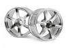 HPI LP32 Yokohama AVS Model T6 Chrome Wheels - 1 Pair