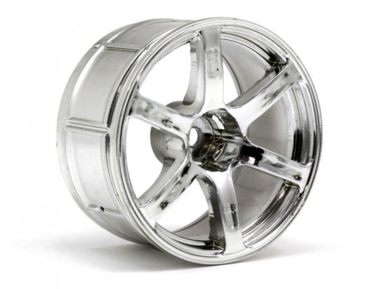 HPI LP32 Yokohama AVS Model T6 Chrome Wheels - 1 Pair