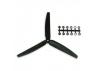 GWS Scale Prop 10X6 3-Blade Black