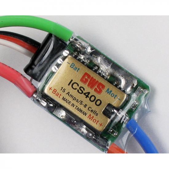 GWS Ics-400 Speed Controller (15A) 6-10 Cells Bec