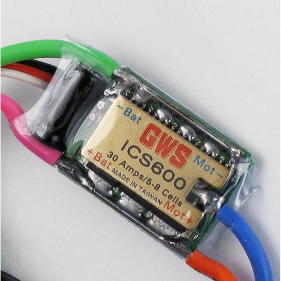 GWS Ics-600 Speed Controller (30A) 6-10 Cells Bec