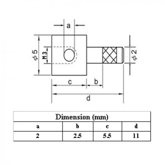 GWS Micro Push Rod Connector (2.0mm) Gwphd002