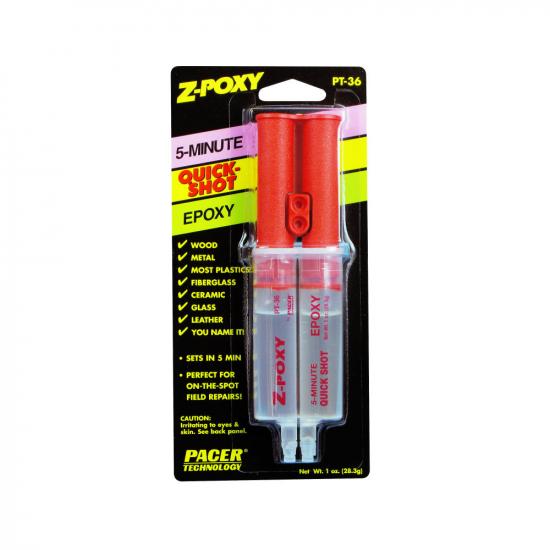 Zap Z-Poxy 5-Min 1Oz Dual Syringe (12) Pt36
