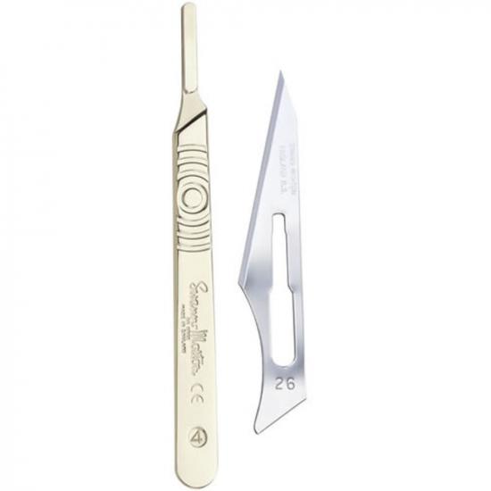 Swann Morton Surgical Handle No 4 + 26 Blades Metal