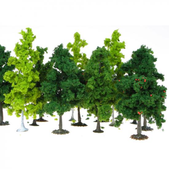 Heki 1360 50 Assorted Trees 8-13Cm - Bulk Pack Of 50