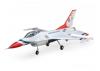 E Flite F-16 Thunderbirds 70mm EDF Jet AS3X - BNF Basic