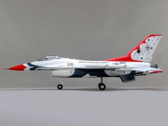 E Flite F-16 Thunderbirds 70mm EDF Jet AS3X - BNF Basic
