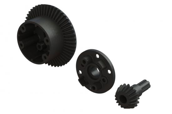 ARAC4025 Arrma Diff Case, 49T Main Gear And 17T Input Gear (1 Set)