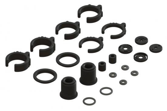 ARAC8940 Arrma Composite Shock Parts And O Ring Set V3 (2 Shocks)