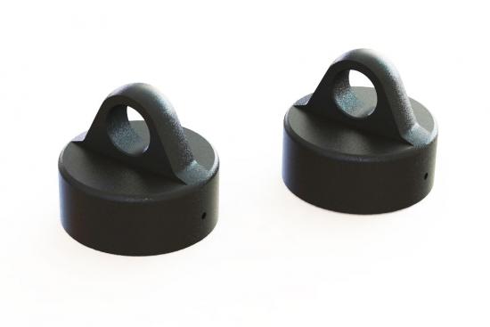 ARAC8968 Arrma Aluminium Shock Cap (Black) (2Pcs)