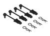ARAC3445 Arrma Body Clip Retainers 1:10 Scale (Black, 4Pcs)
