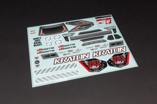 AR402213 Kraton 4x4 Clear Body with Decals