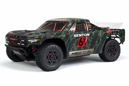 ARAC3409 Arrma Senton 6S Painted BLX Body Black/Green