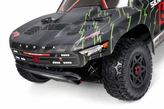 ARAC3409 Arrma Senton 6S Painted BLX Body Black/Green