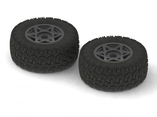 ARAC9422 Arrma DBoots Sidewinder 2 SC 6S Tyre Set Glued (Black) (2Pcs) ** CLEARANCE **