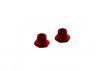 Aluminium Wheel Hex 17mm 14.6mm Thick Red (2)