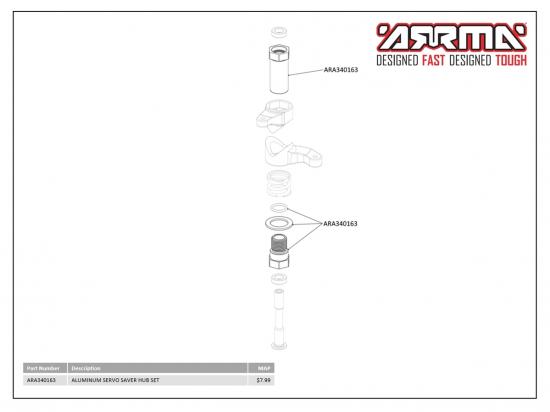 Aluminium Servo Saver Hub Set