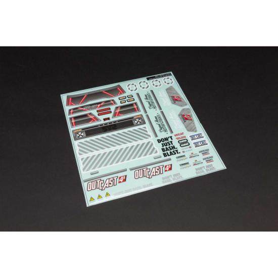 AR402210 Outcast 4x4 Clear Body with Decals