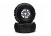 dBoots Fortress Tyre Set Glued Gun Metal (Pair)