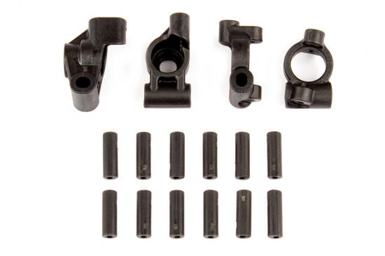 Associated Reflex 14B/14T Rear Hubs/Caster Blocks + Inserts