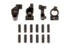 Associated Reflex 14B/14T Rear Hubs/Caster Blocks + Inserts