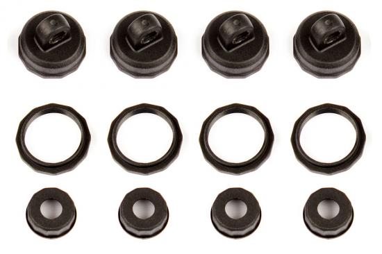 Associated Reflex 14B/14T Shock Caps + Collars