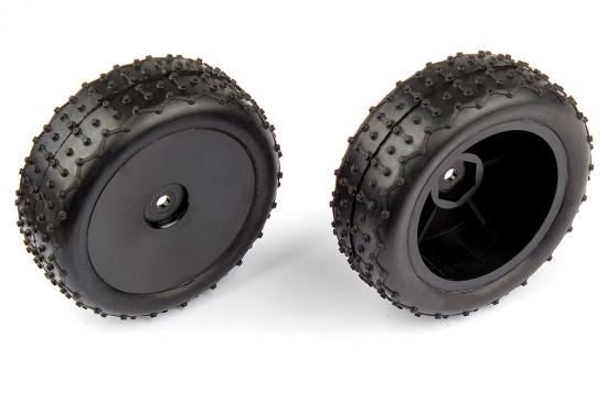 Associated Reflex 14B/14T Wide Mini Pin Tyres - Mounted