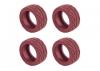 Team Associated Nano Sport Radial Tyres Red (4)