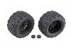 Team Associated Rival MT10 Black Method Wheels/Tyres Mounted