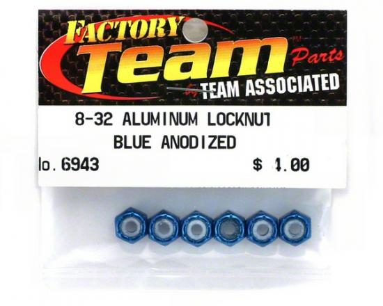 FT 8-32 Blue Aluminium Locknut