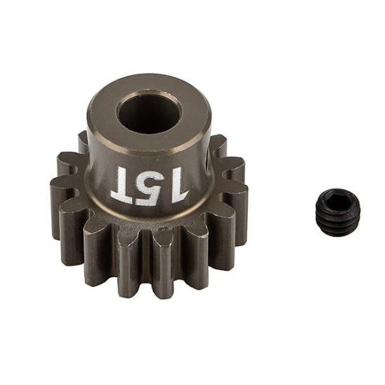 Associated FT Pinion Gear 15T Mod 1 - 5mm Shaft - Aluminium