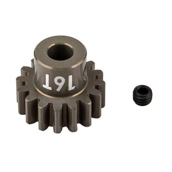Associated FT Pinion Gear 16T Mod 1 - 5mm Shaft - Aluminium