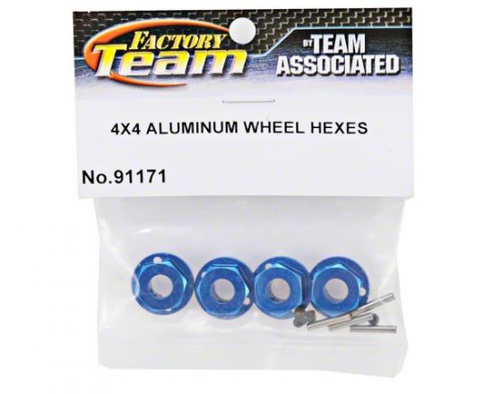 Associated SC10 4X4 FT Aluminium Wheel Hexes (4)