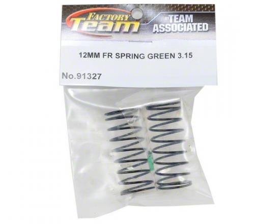 Associated 12mm Big Bore Front Spring Green 3.15Lb