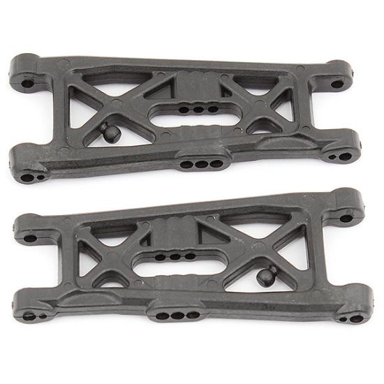 Team Associated B6.3 FT Front Susp. Arms Flat Carbon Fibre