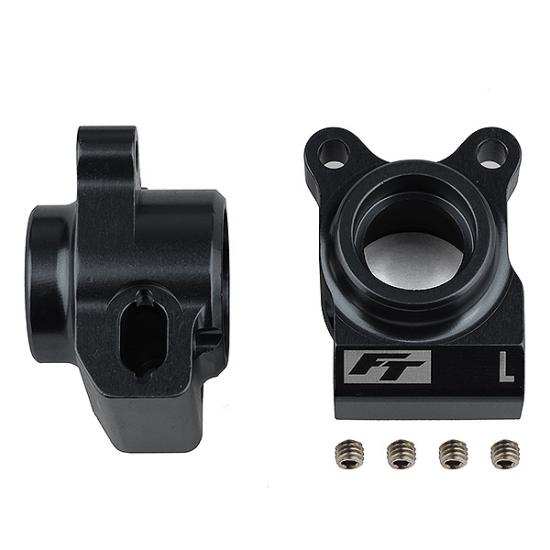 Team Associated FT B6.2/B6.3 Rear Hubs Black Aluminium