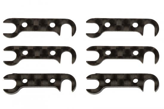 Team Associated B74 Graphite Rear Hub Link Shim Set ** CLEARANCE **