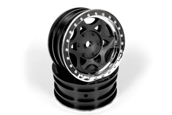 Axial 1.9 Walker Evans Wheels - Chrome/Black (2)