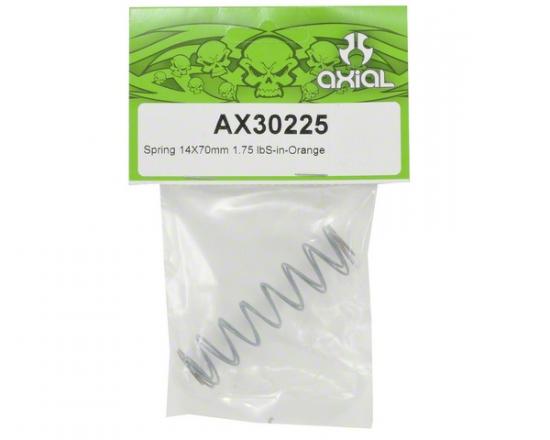 Axial Spring 14x70mm 1.75 lbs/in - Orange (2)