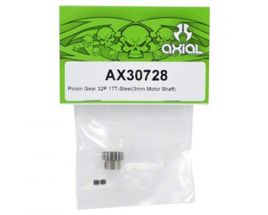 Axial Pinion Gear 32P 17T - Steel (3mm Motor Shaft)