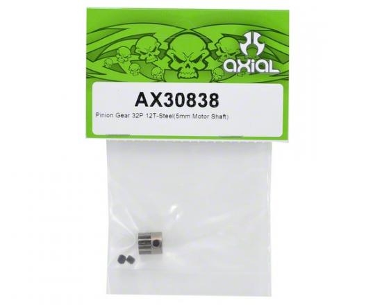 Axial Pinion Gear 32P 12T - Steel (5mm Motor Shaft)